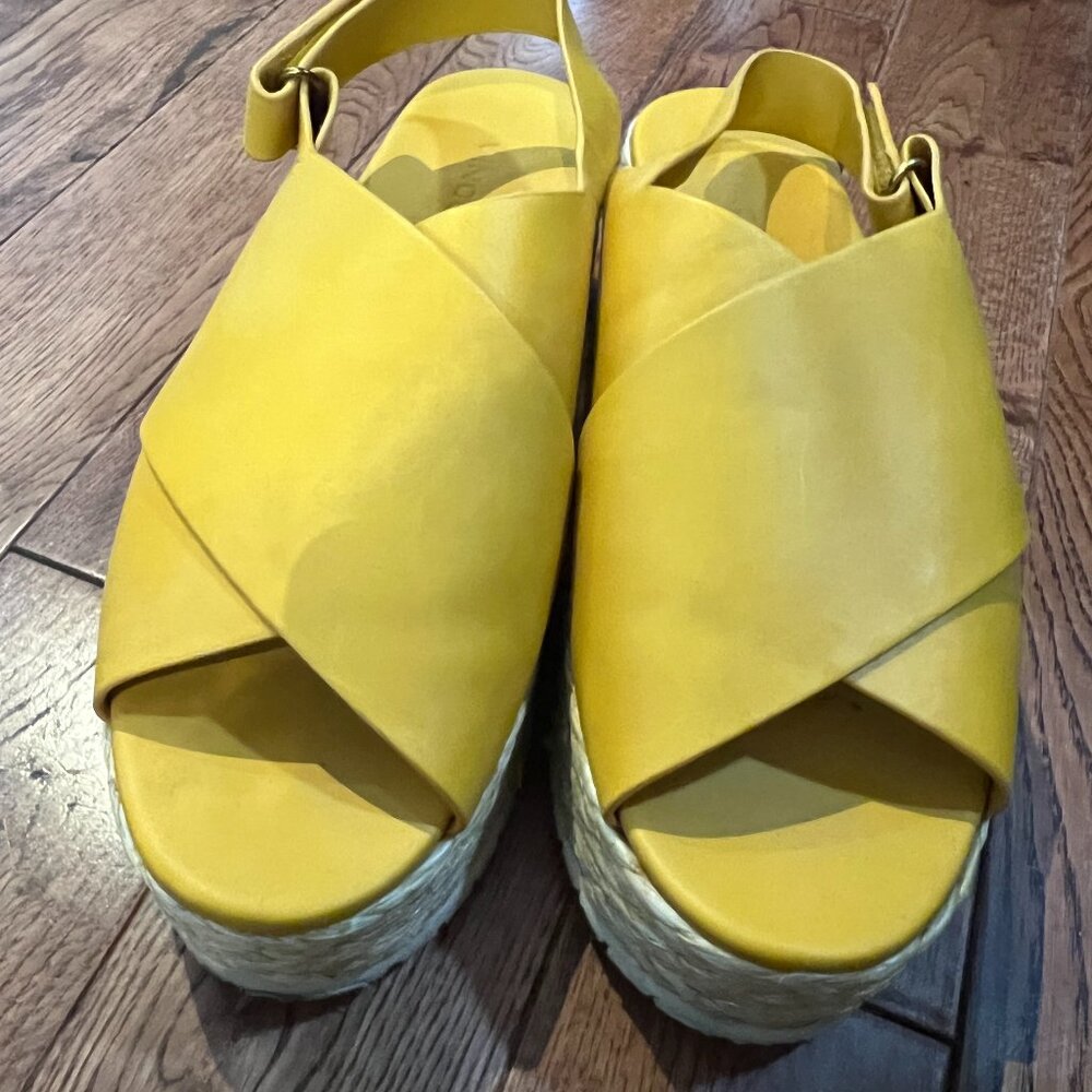 Vince Platform Espadrilles Size 38